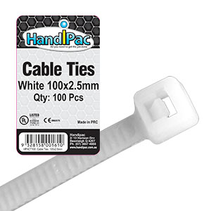 HPNCT100 Neutral Cable Ties 100 x 2.5mm