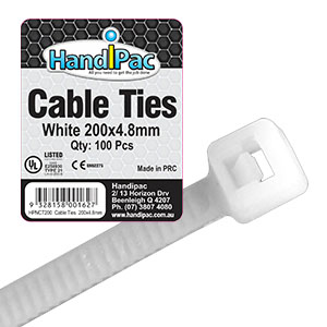 HPNCT200 Neutral Cable Ties 200 x 4.8mm