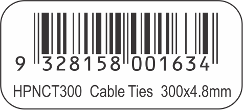 HPNCT300 Neutral Cable Ties 300 x 4.8mm